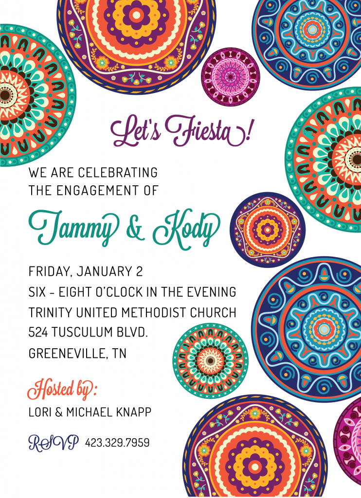 Engagement Party Invitation for Tammy and Kody