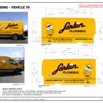 Conceptual Vinyl Vehicle Graphics - Larkin Plumbing