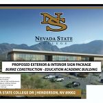 Signage Proposal for Nevada State College, Educational Academic Building