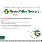 Sample of Signage for Green Vally Grocery